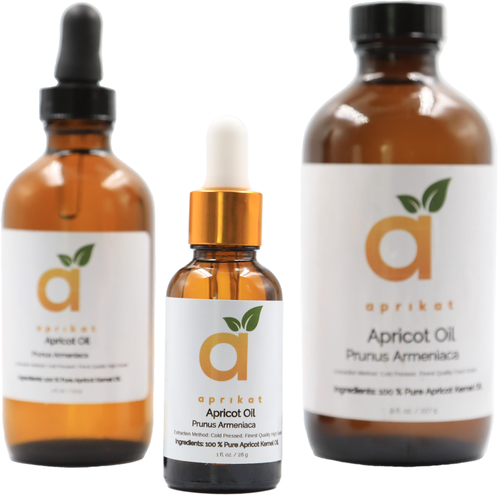 Apricot Kernel Oil 4 fl oz | Moisturizing Oil for Face, Hair, Skin, & Nails