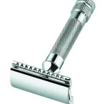 Merkur 34C Double Edge Safety Razor, Straight Cut, Extra Thick Handle, Chrome