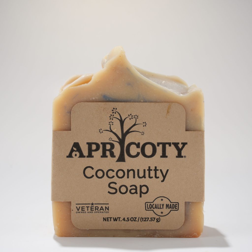 Apricoty "Coconutty Swirl Oats Soap Bar"