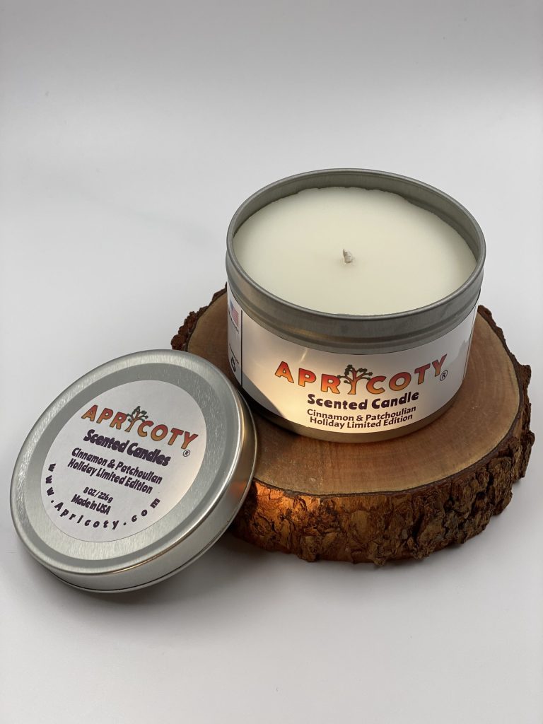 Patchouli & Clove Leaf & Vanilla & Citronella & Lemon Essential Oils, Candle