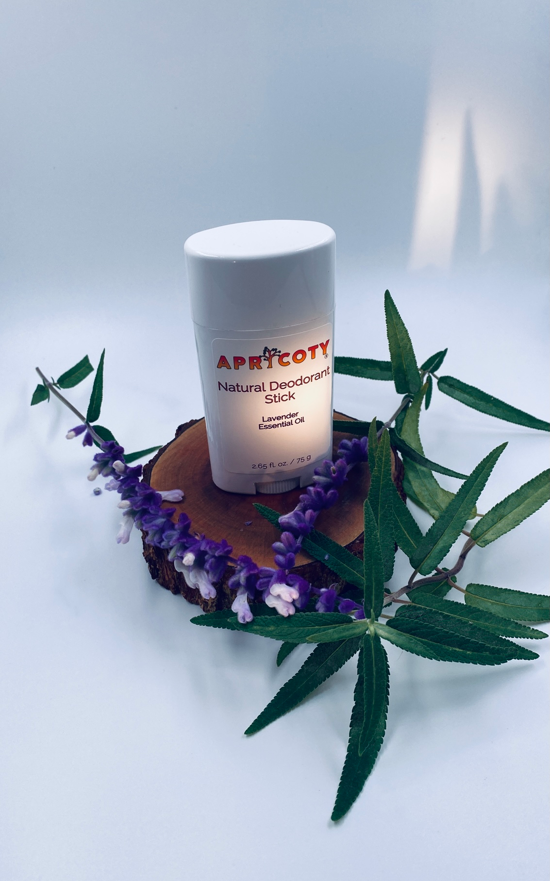 Apricoty Lavender Essential Oil, All Natural Deodorant Stick - Image 2