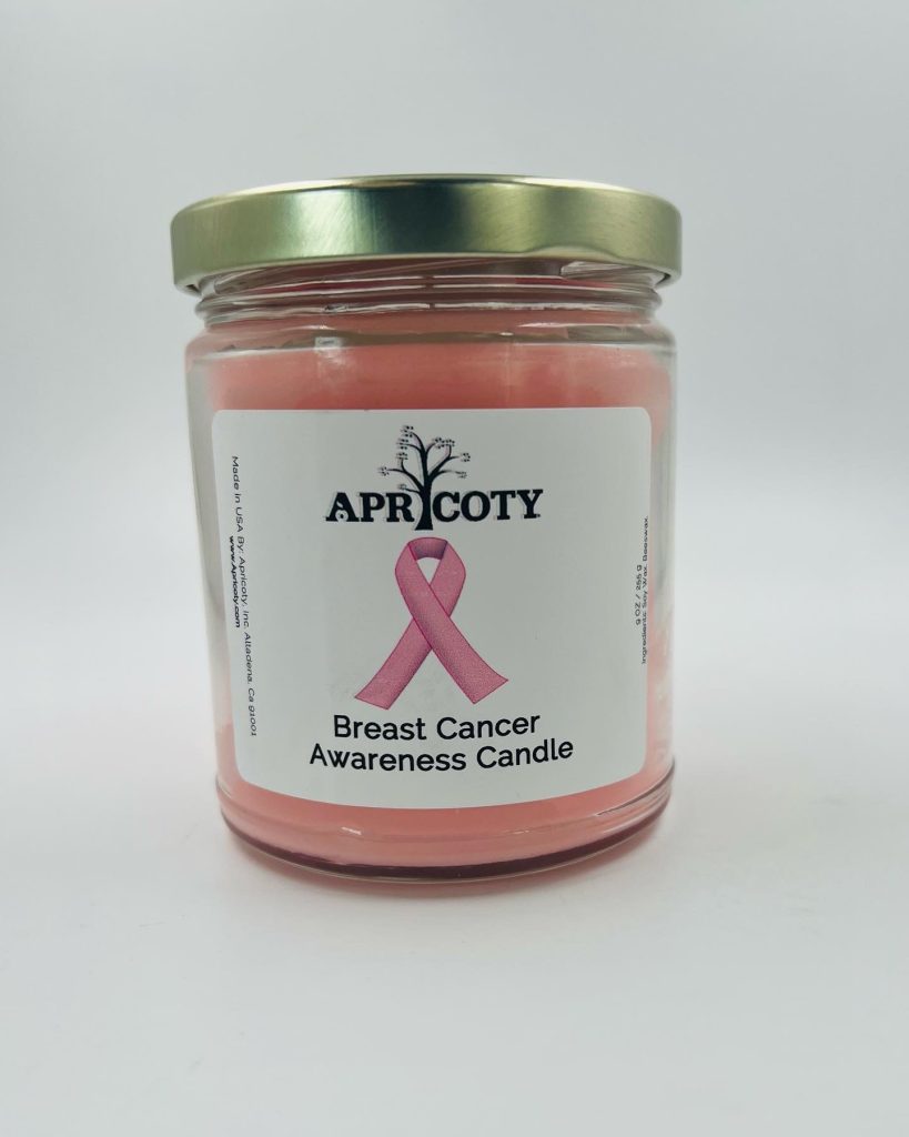 Breast Cancer Awareness Candle