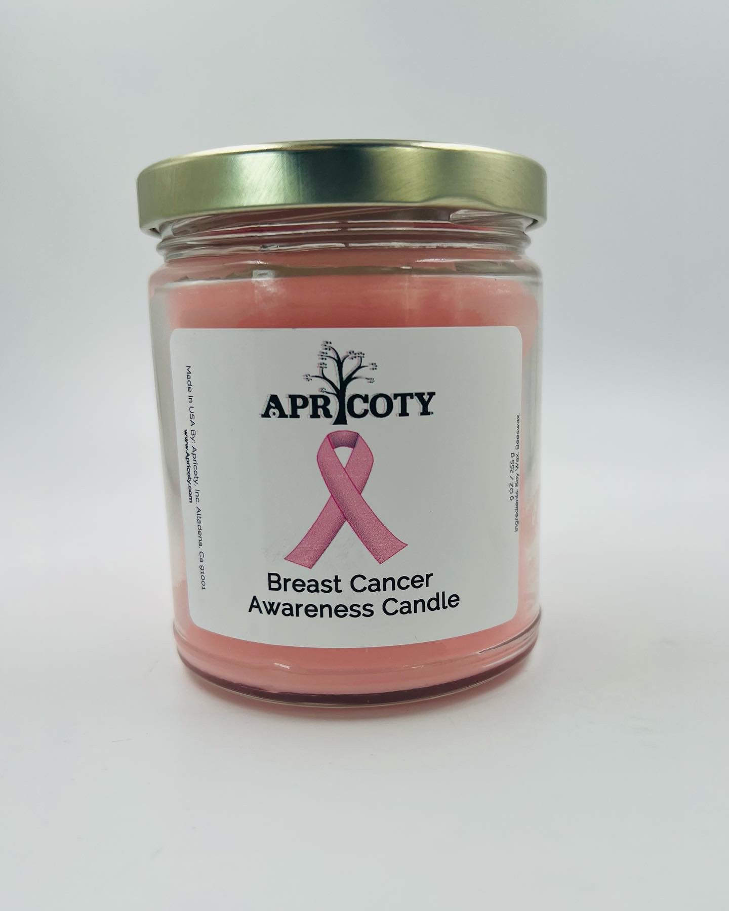 Breast Cancer Awareness Candle