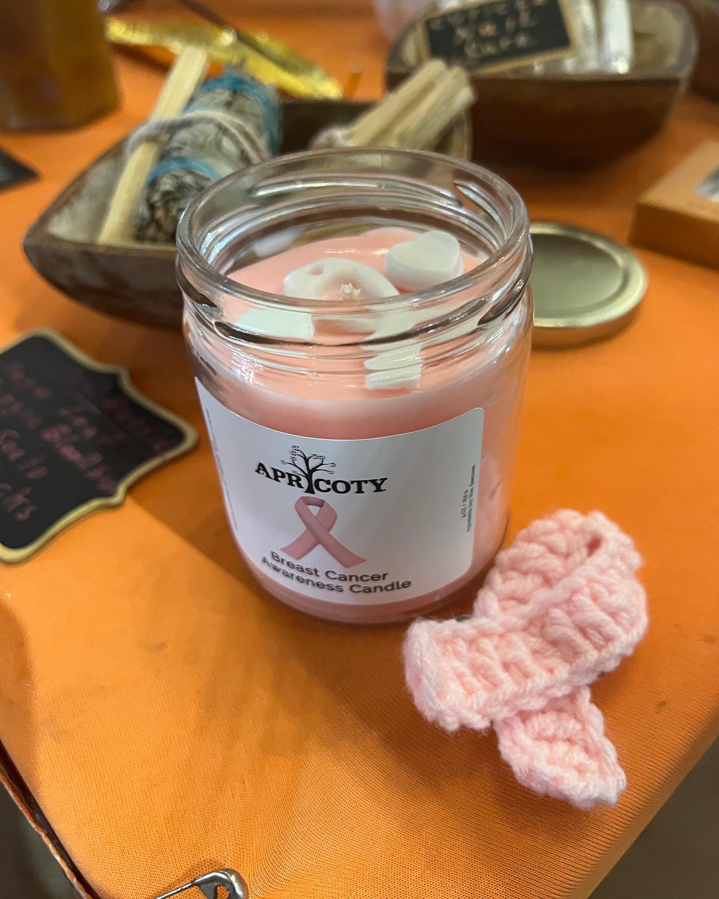 Breast Cancer Awareness Candle - Image 2