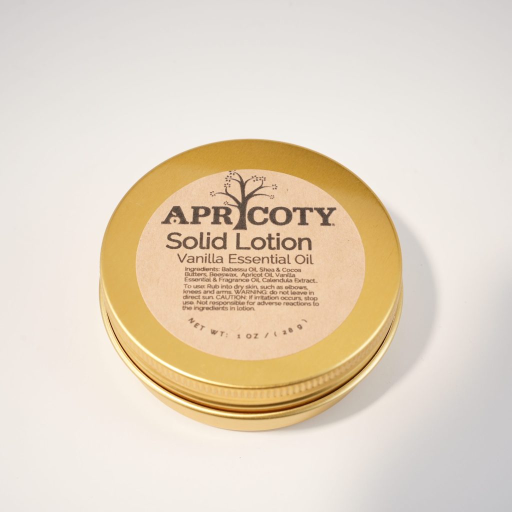Solid "Vanilla" Lotion in Tin Can