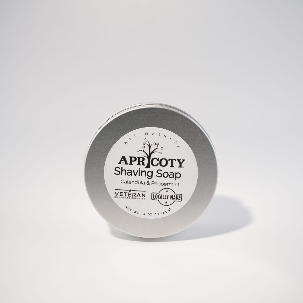 Apricoty Shaving Soap "Calendula & Peppermint"