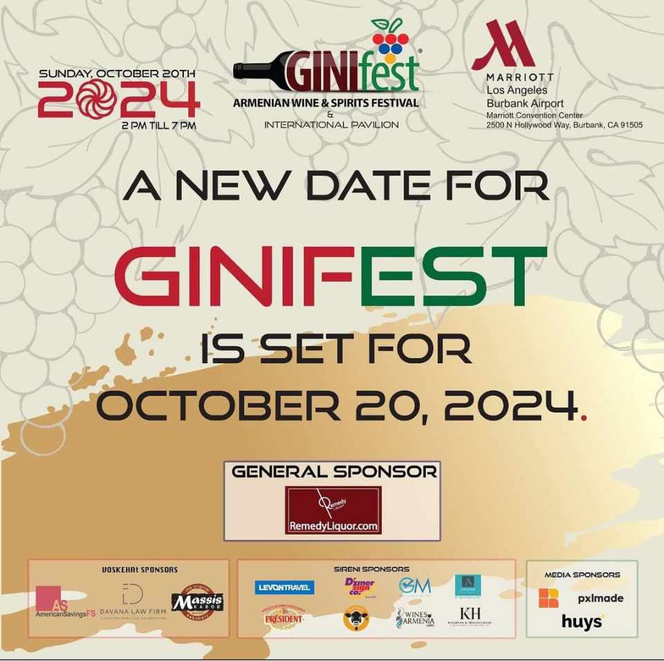 GiniFest 2024 Armenian Wine Festival