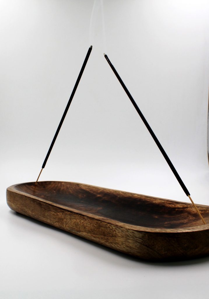 Incense Holder-Incense Burner/Ash Catcher-Handmade Hard Wood Insense Tray Home Decor