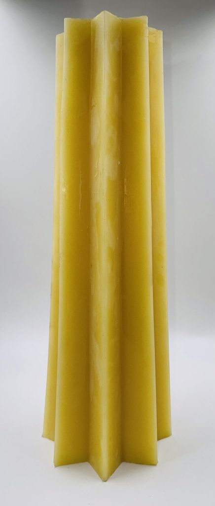 Octagon Star Beeswax Candle