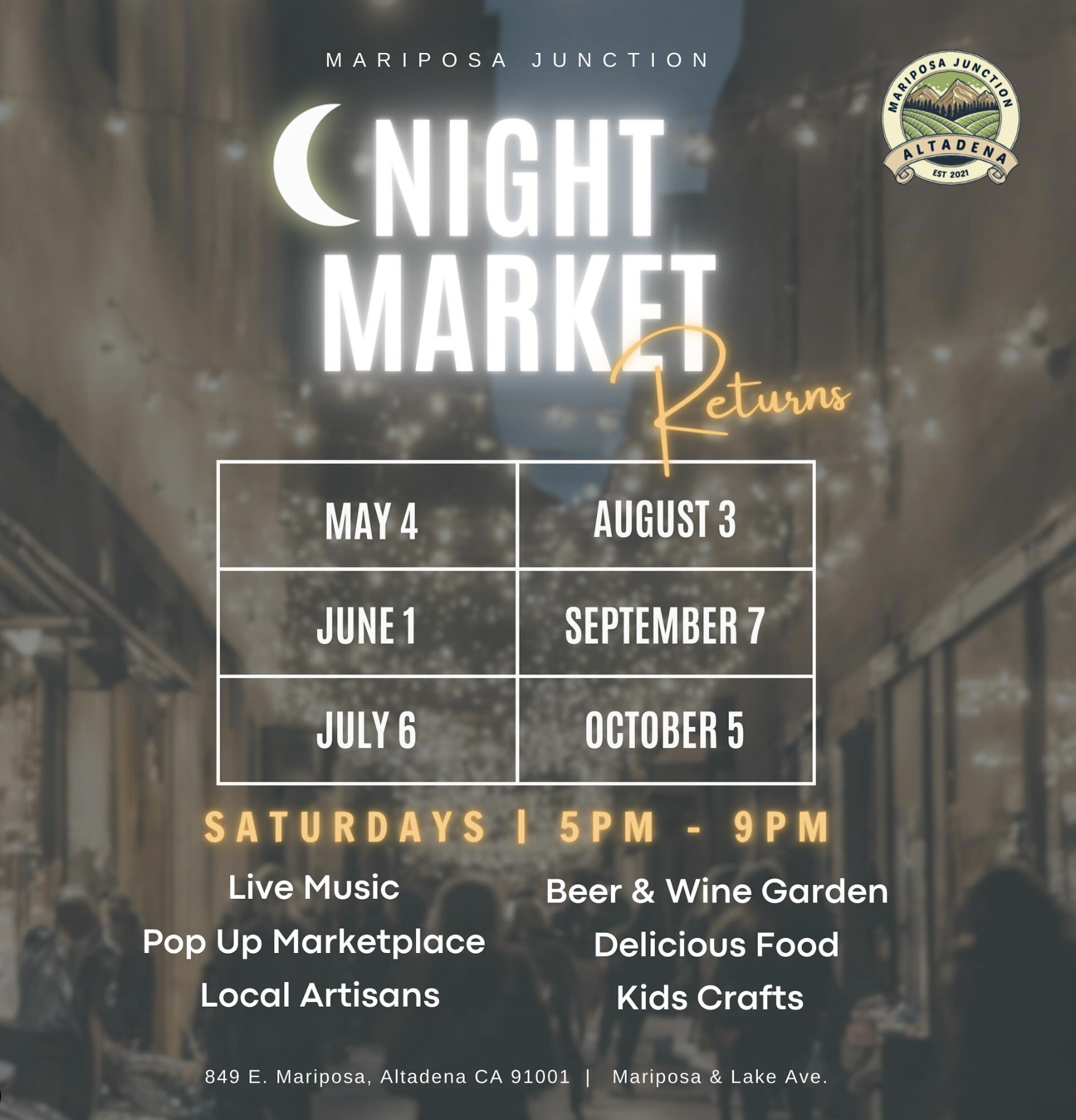 Mariposa Junction Night Market