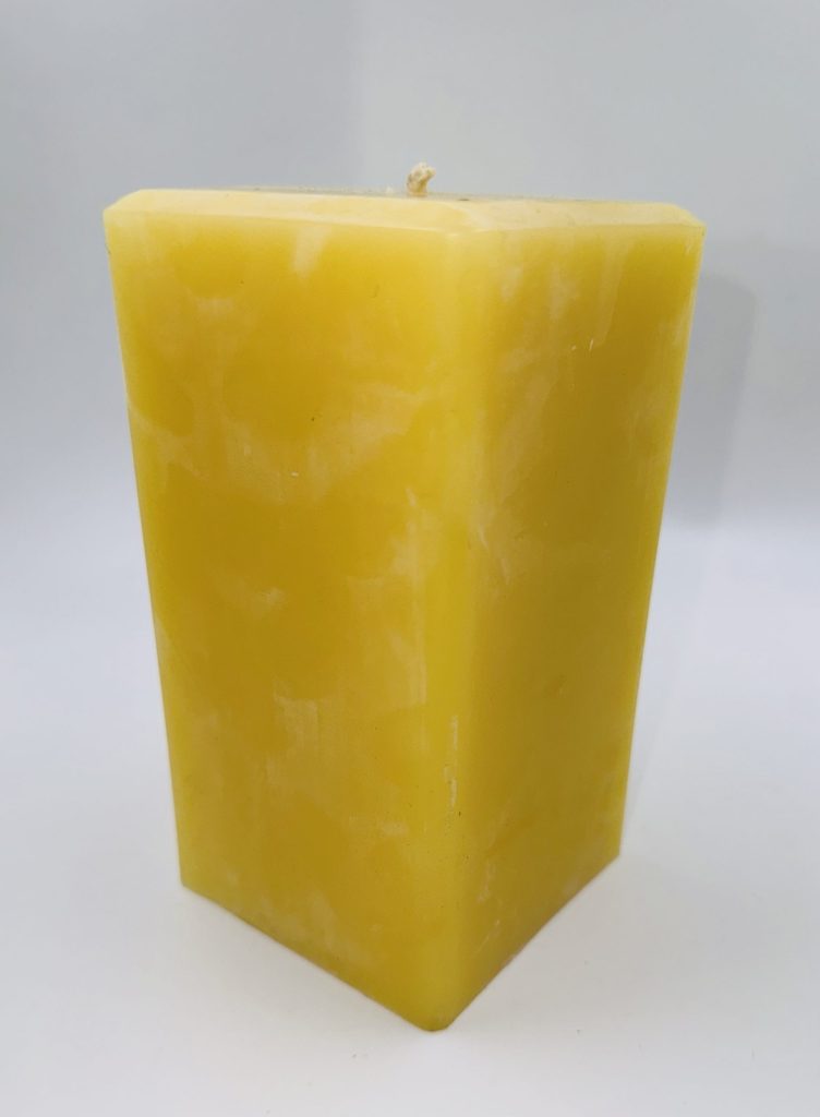 Square Block of Beeswax Candle