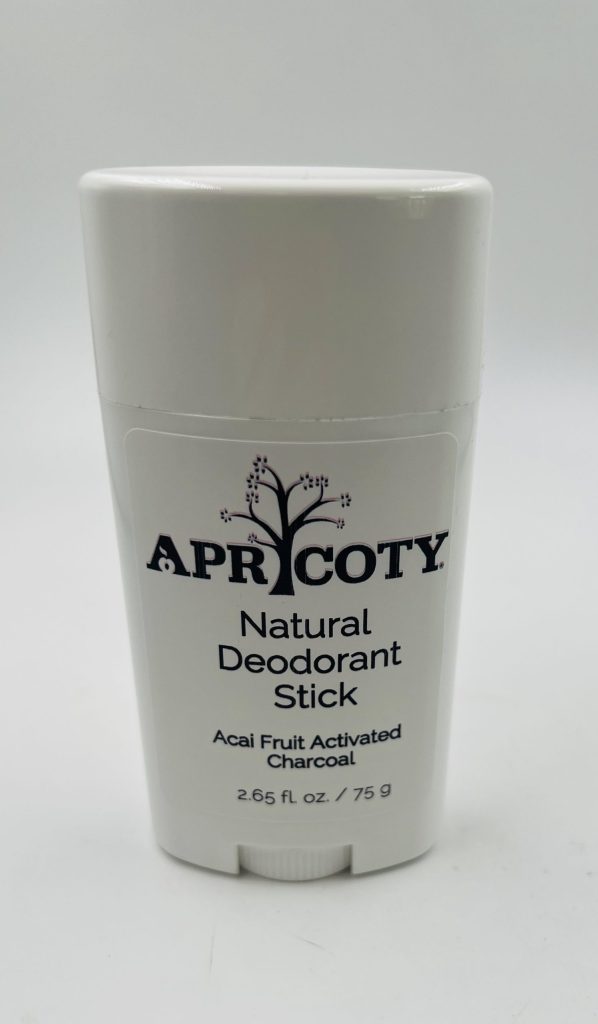 Acai Fruit Activated Charcoal Natural Deodorant Stick - Apricoty